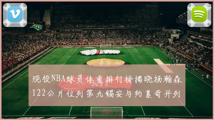 现役NBA球员体重排行榜揭晓杨瀚森122公斤位列第九锡安与约基奇并列第三